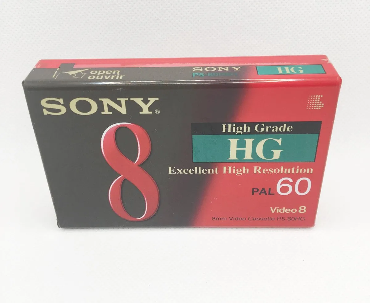 Sony High Grade Video8 HG Cassette 60 Min