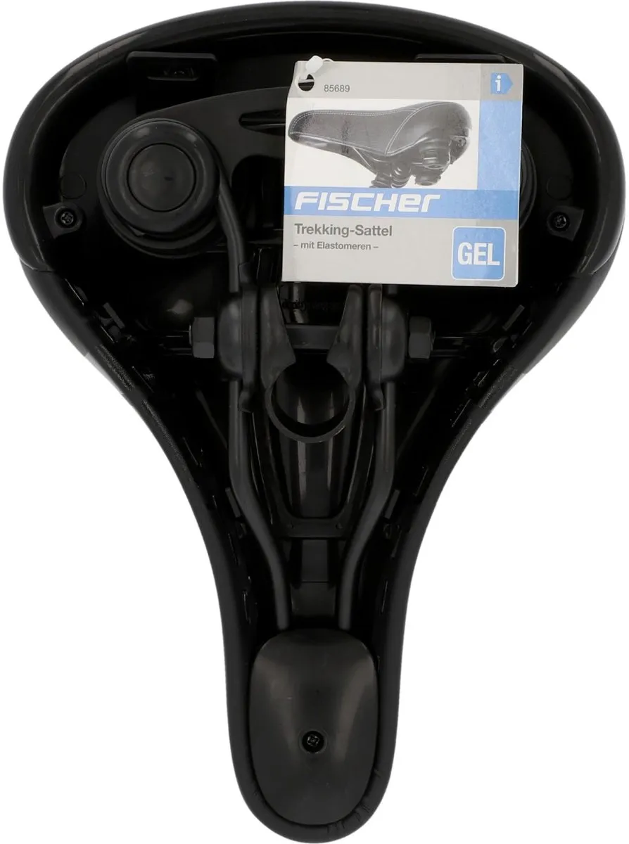 Fischer Trekking Gel Elastomeer Zadel - Zwart