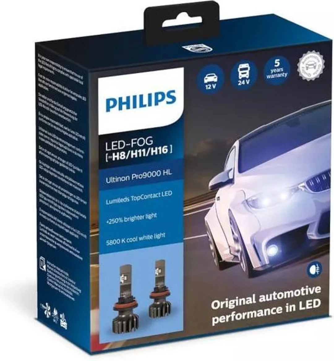 Philips Ultinon Pro9000 LED HiR2 11012U90CWX2 - 2 Stuks - 5800K
