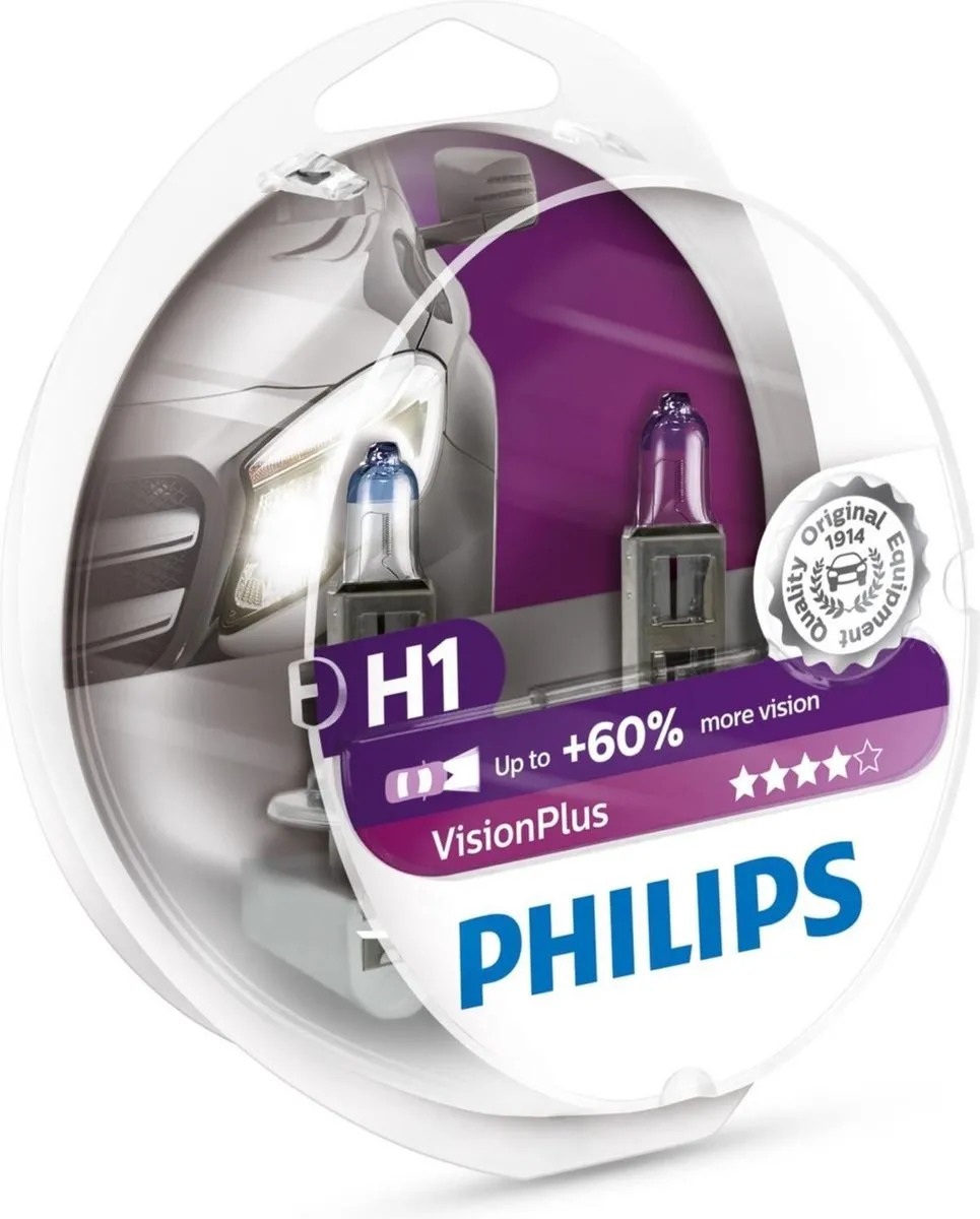 Philips H1 VisionPlus Set 2 Stuks
