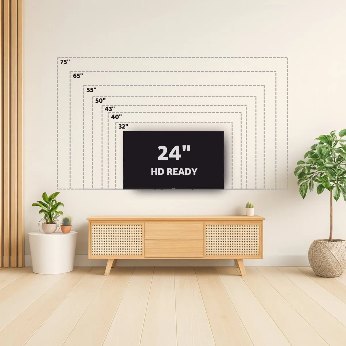 Salora FOD24HV Smart TV 24 inch - Zwart