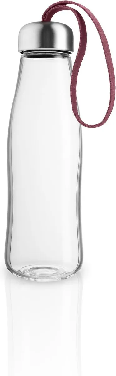 Eva Solo - Drinkfles 500 ml Glas Pome - Borosilicaatglas - Rood -
