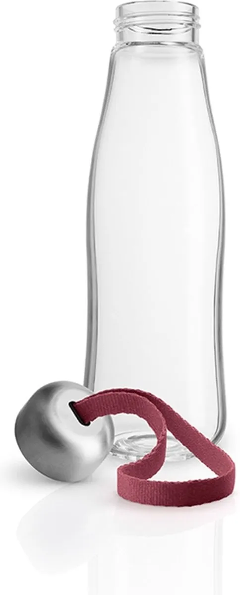 Eva Solo - Drinkfles 500 ml Glas Pome - Borosilicaatglas - Rood -