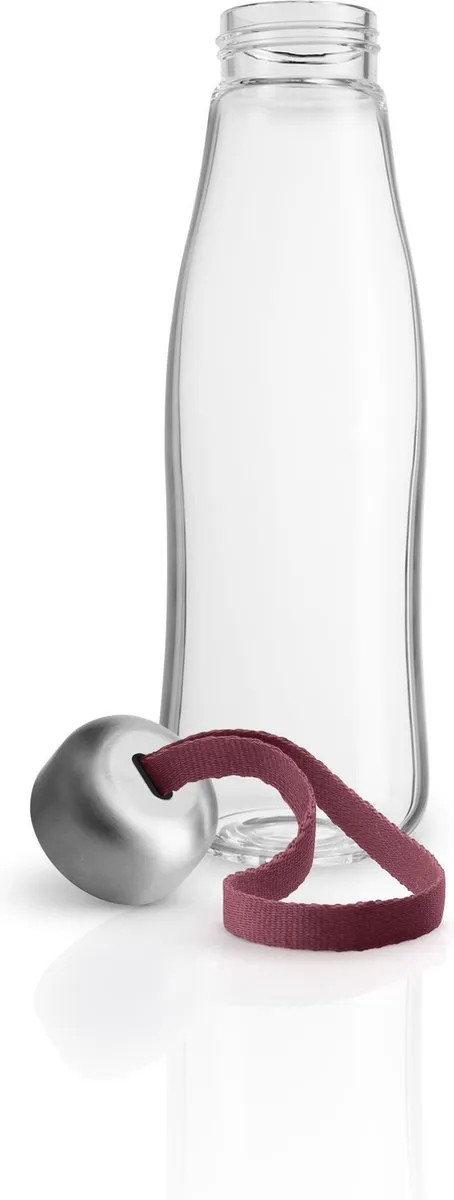 Eva Solo - Drinkfles 500 ml Glas Pome - Borosilicaatglas - Rood -