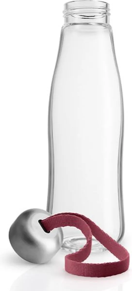 Eva Solo Drinkfles 500ml Glas Pome - Rood - afbeelding 6 van 6
