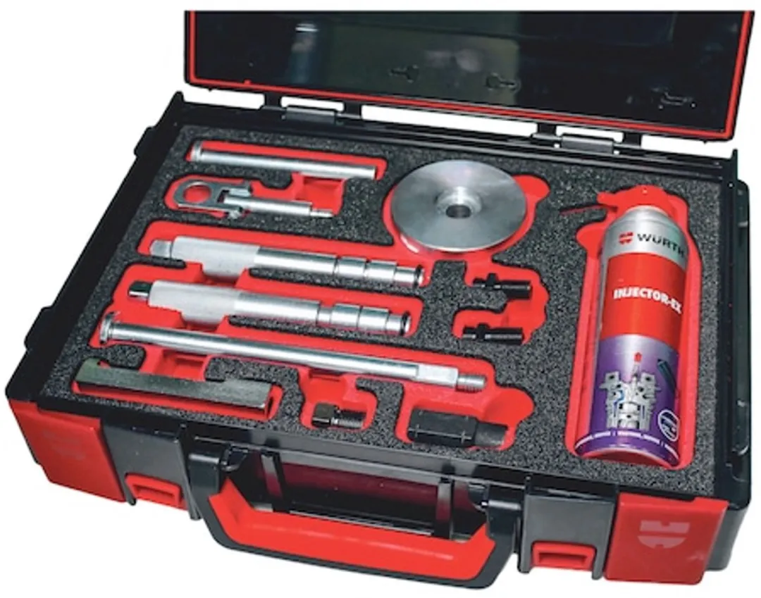Würth Injectoruittrekset met glijhamer 11-delig