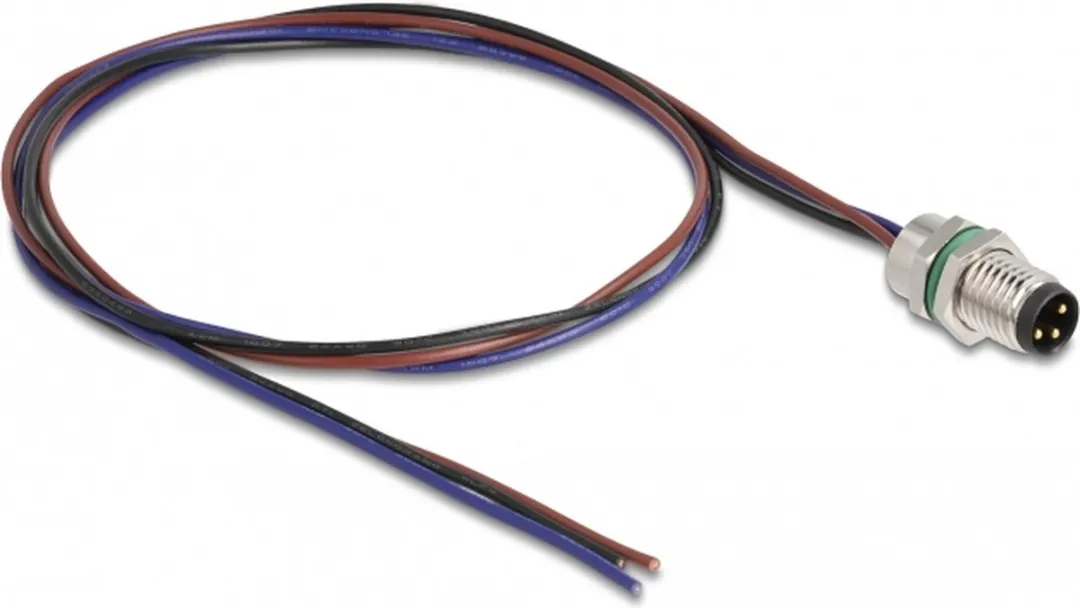 Delock M8 3-pin A-gecodeerd Kabel - 0,5m