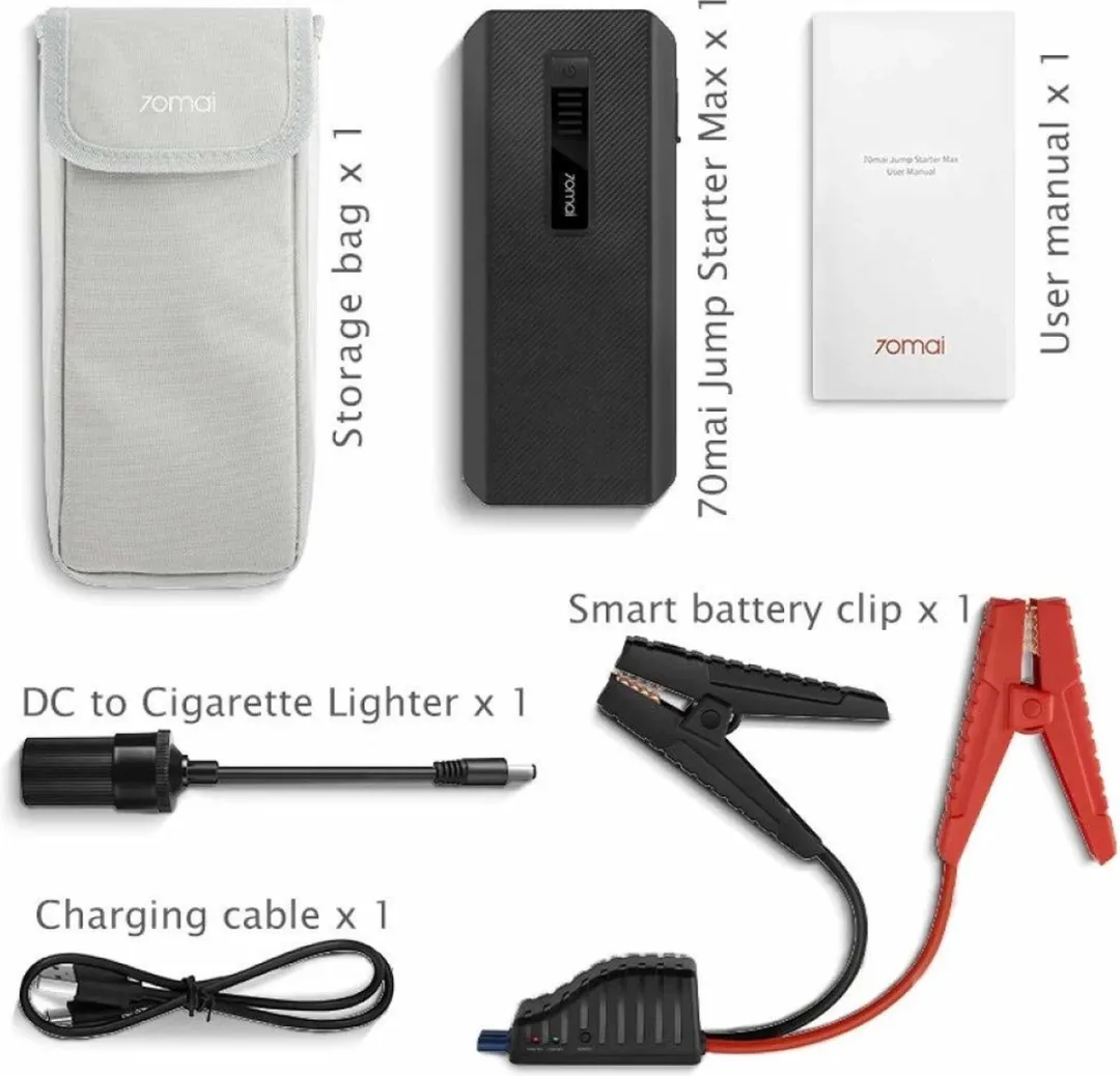 Xiaomi 70Mai Jump Starter Max 18000mAh - Zwart - afbeelding 6 van 6