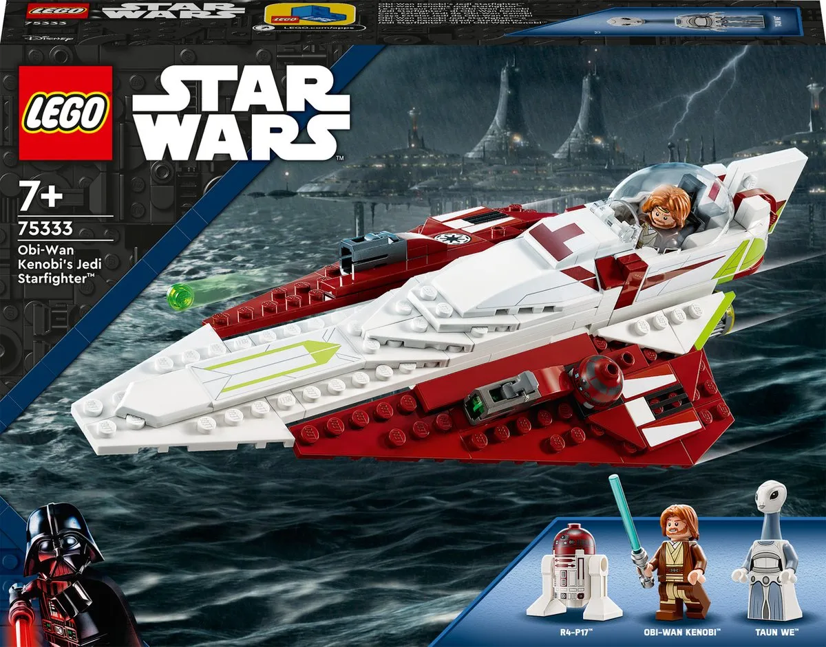 LEGO Star Wars De Jedi Starfighter Obi-Wan Kenobi 75333 - 282 Stukken