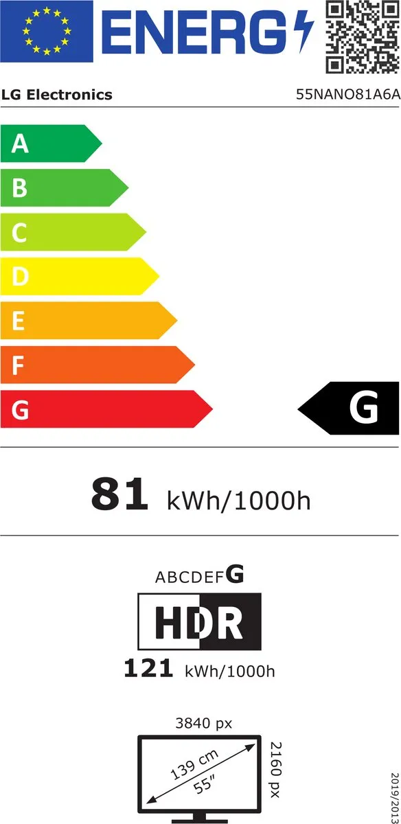 LG 55NANO81A6A 55 inch 4K NanoCell TV - Zwart