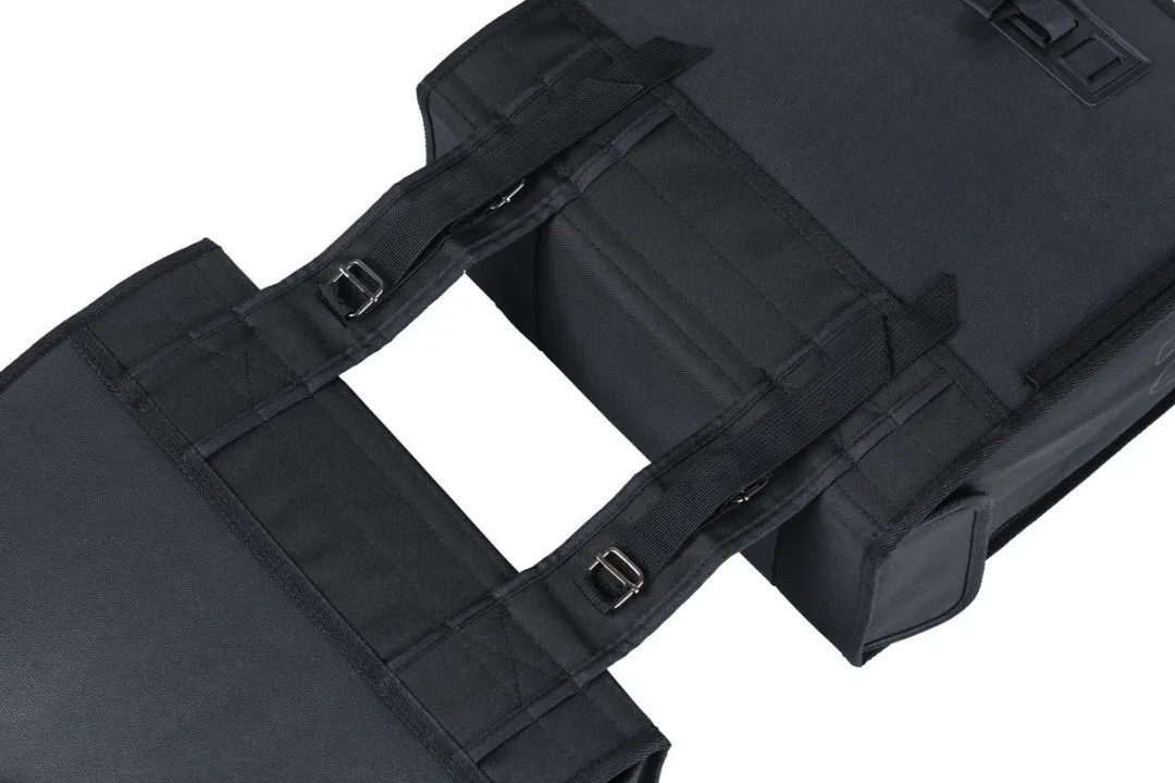 Basil Tour Dubbele Fietstas XL 35L - Zwart