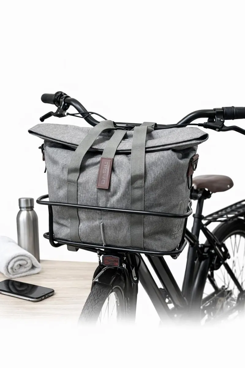 Basil City Fietshandtas 11L - Grijs - Waterafstotend