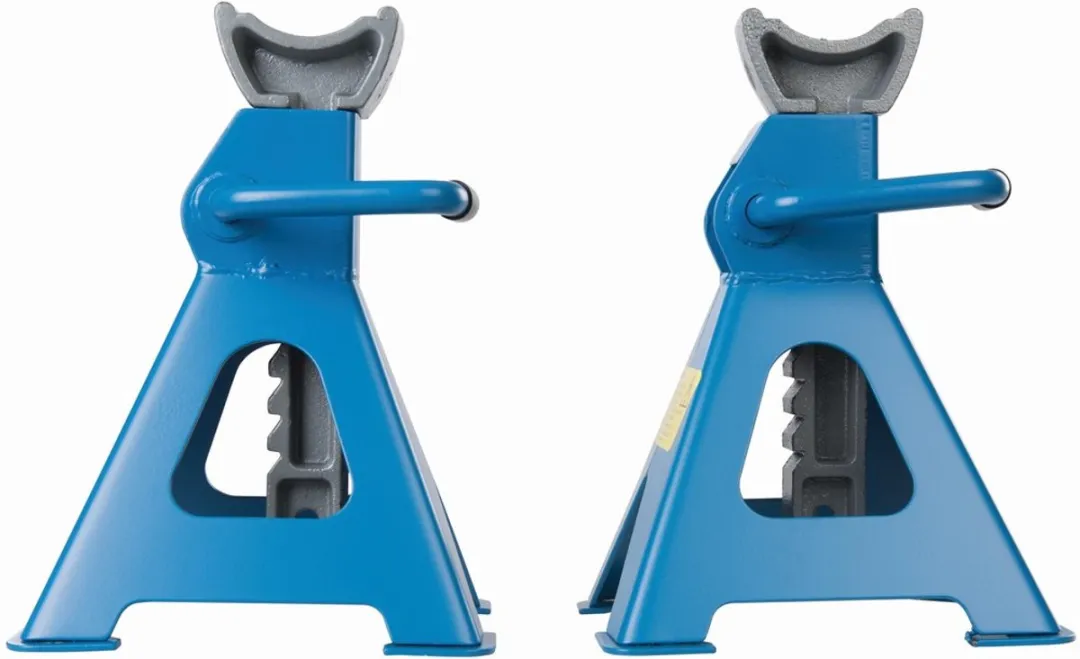 Silverline Assteunen Heavy-Duty 6 Ton - Verstelbaar - Set van 2 - Blauw