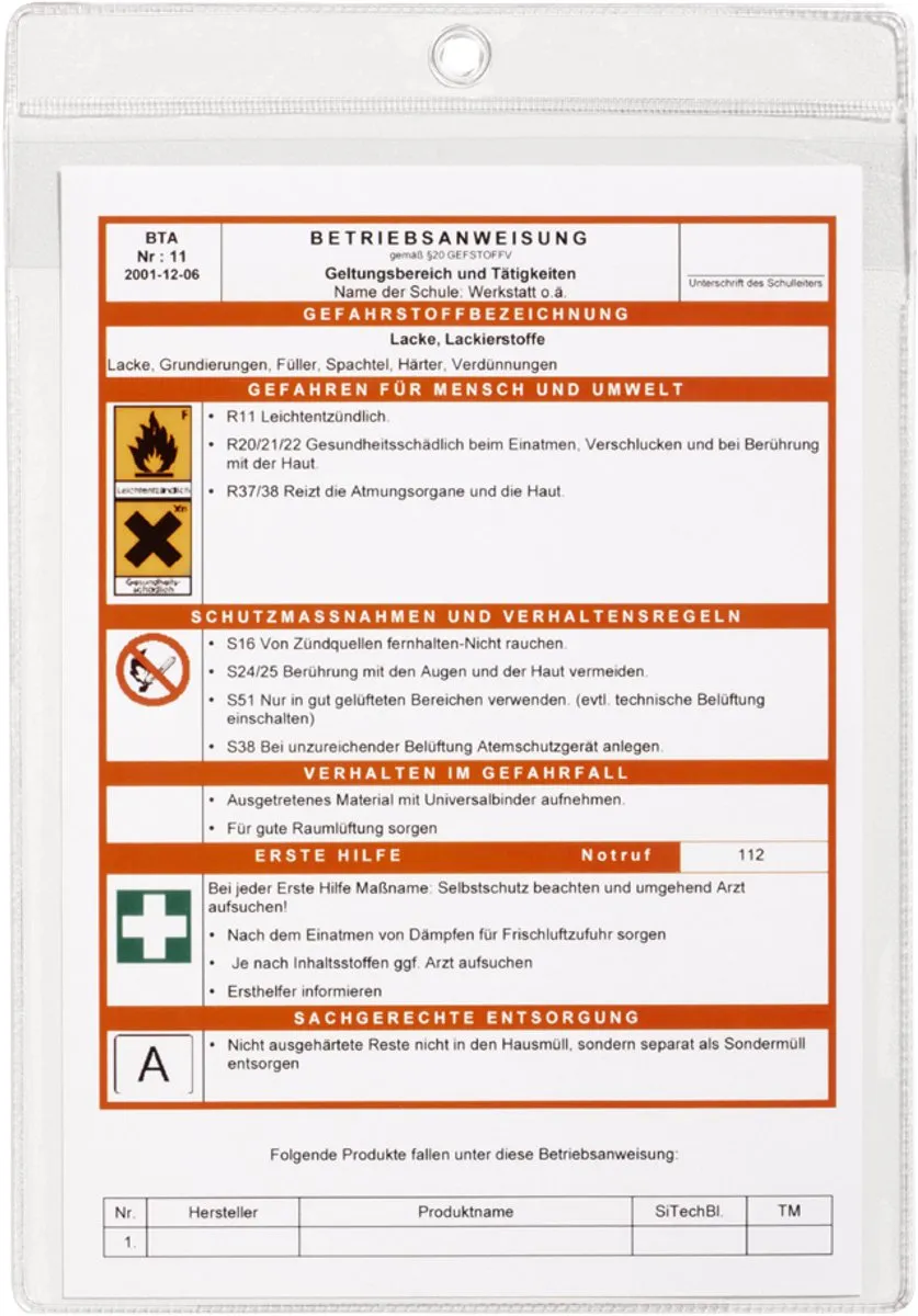 10 Transparante hoezen voor affiches