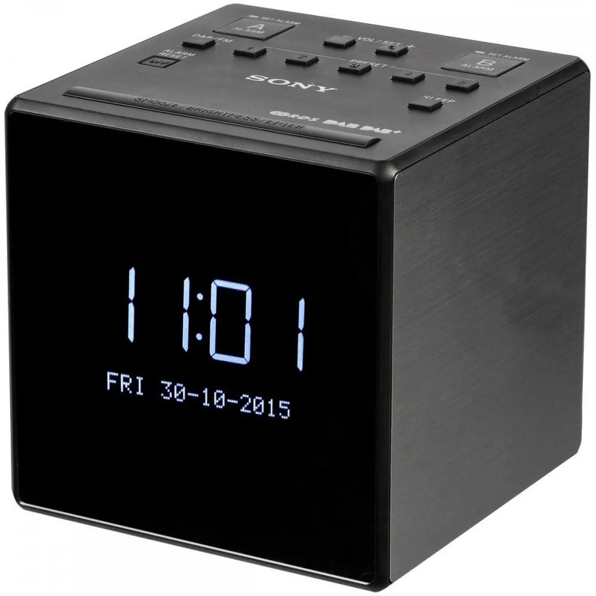 Sony XDR-C1DBP Wekkerradio DAB+ - Zwart