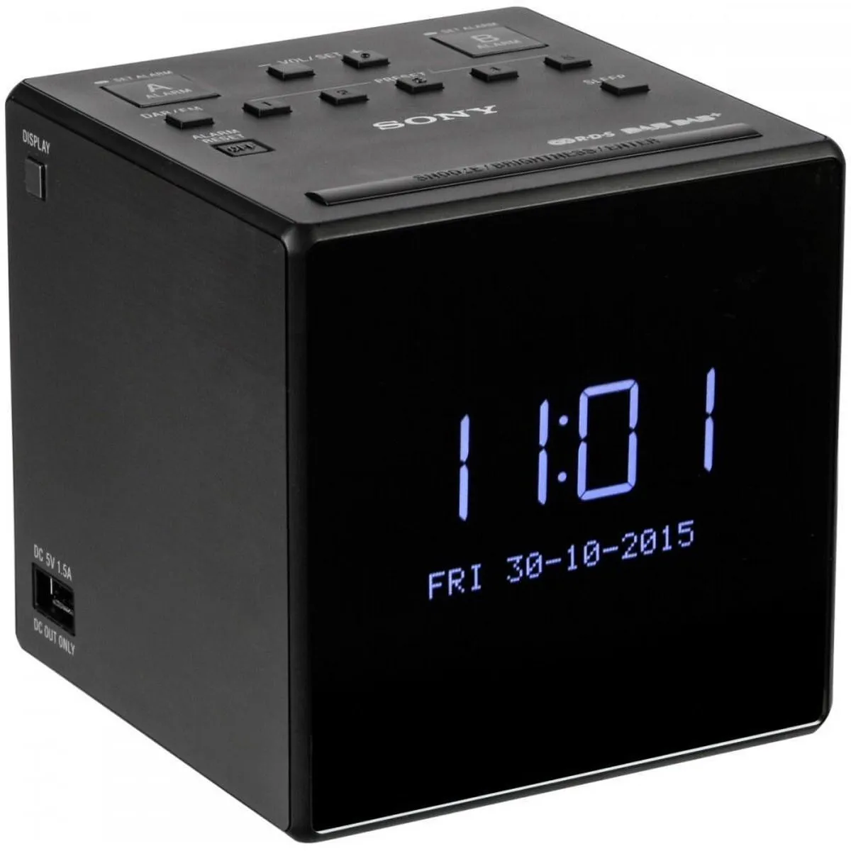Sony XDR-C1DBP Wekkerradio DAB+ - Zwart
