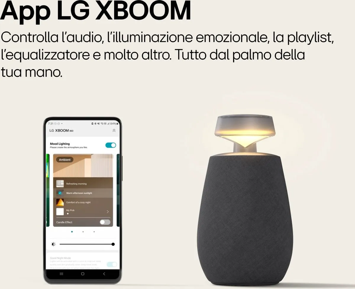 LG XO2TBK.CEUSLLK Bluetooth Speaker - 20W - Zwart