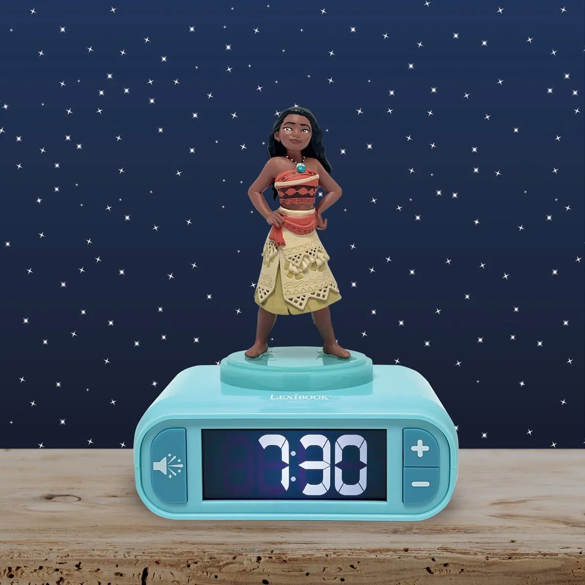 Disney Princess Vaiana Nachtlicht Wekker - Multicolor