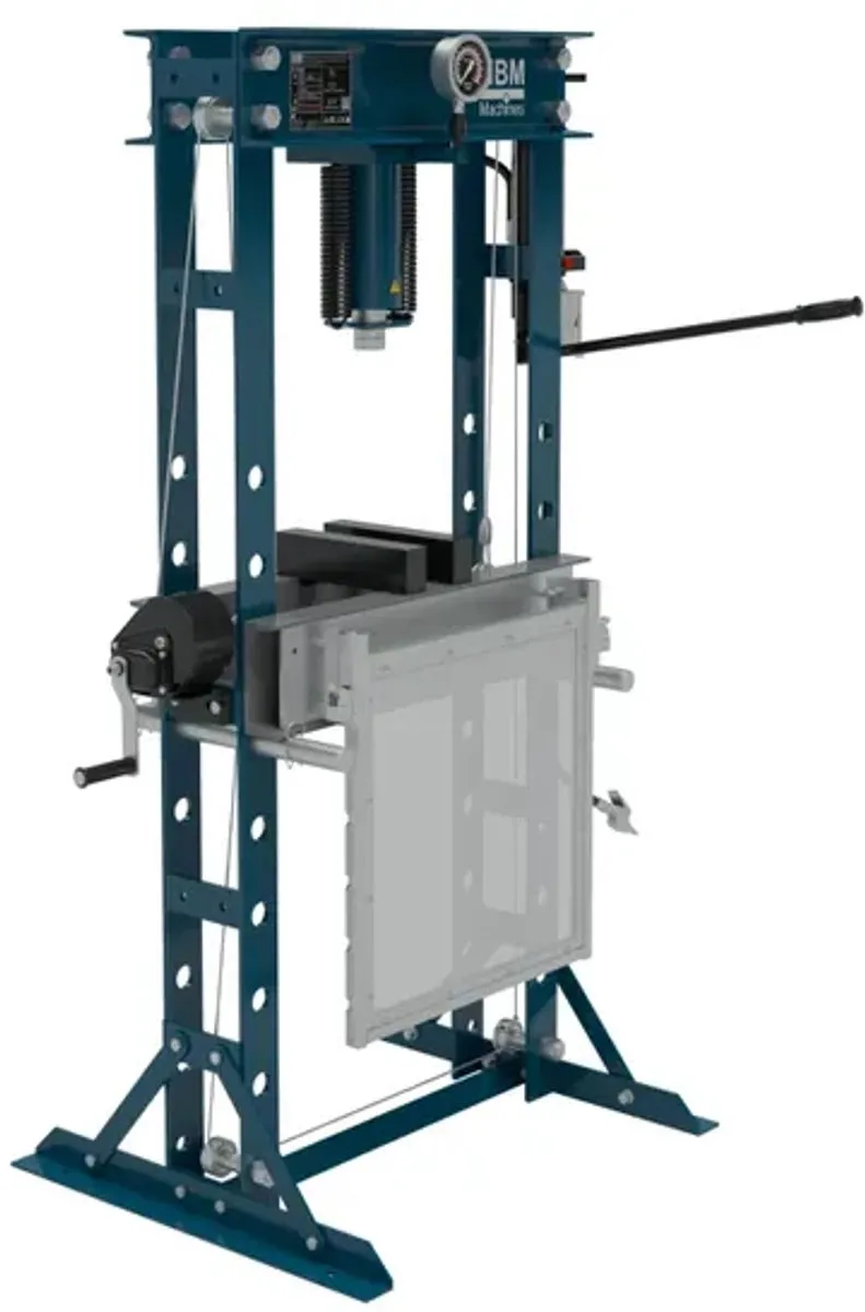 HBM Werkplaatspers 40 Ton - Blauw