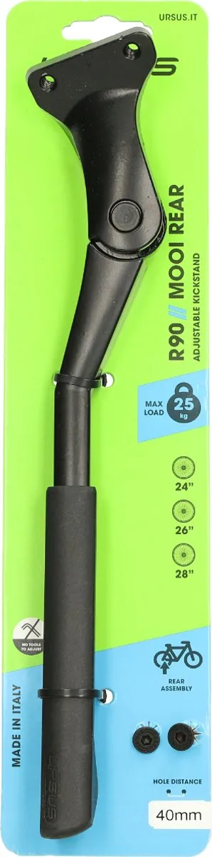 Ursus Verstelbare Achterstandaard 26/28" - Zwart - Max 25 kg