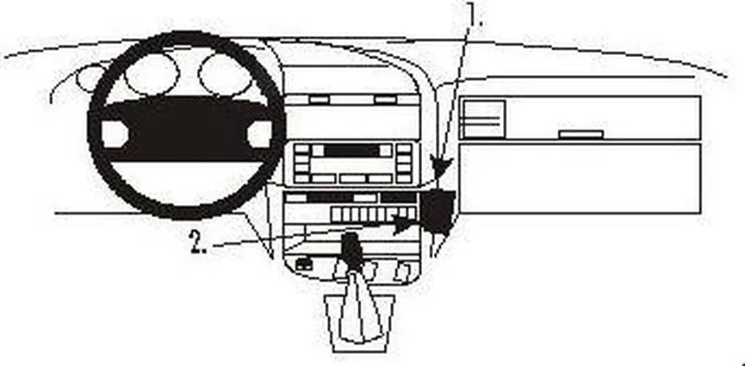Brodit Angled Mount 852350 - BMW 316-328 E36