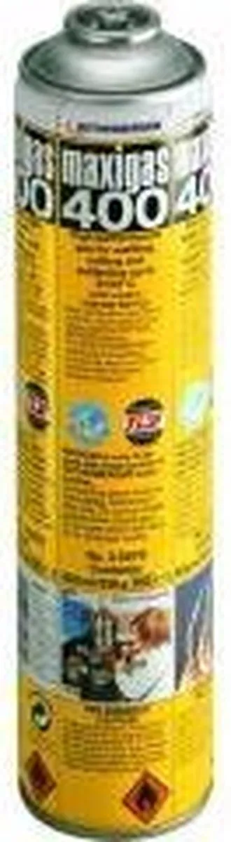 Rothenberger Maxigas 400 Gasfles 600ml - Geel/Zilver