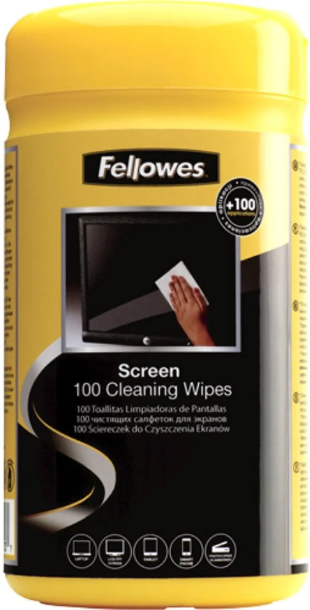 Fellowes Beeldschermreiniger Doekjes 100 Stuks