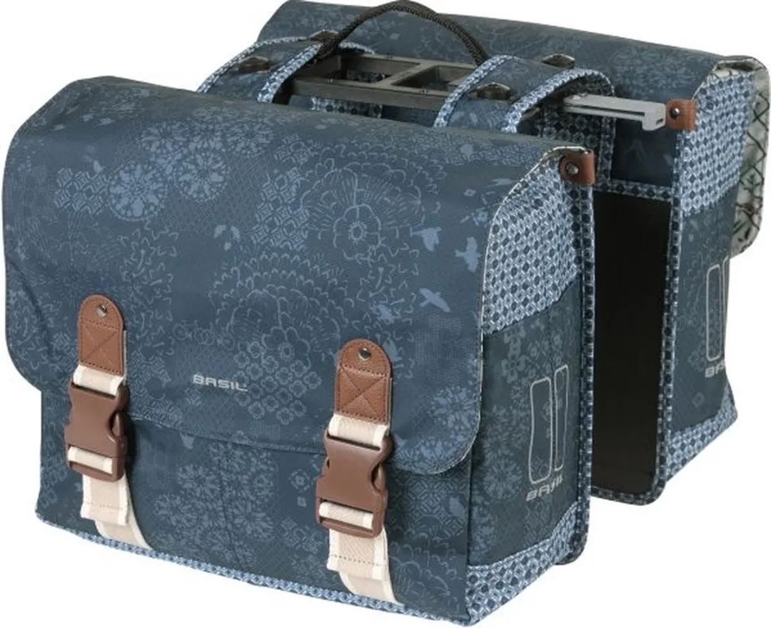 Basil Bohème Dubbele Fietstas - 35L - Blauw