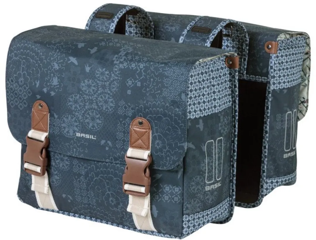 Basil Bohème Dubbele Fietstas - 35L - Blauw