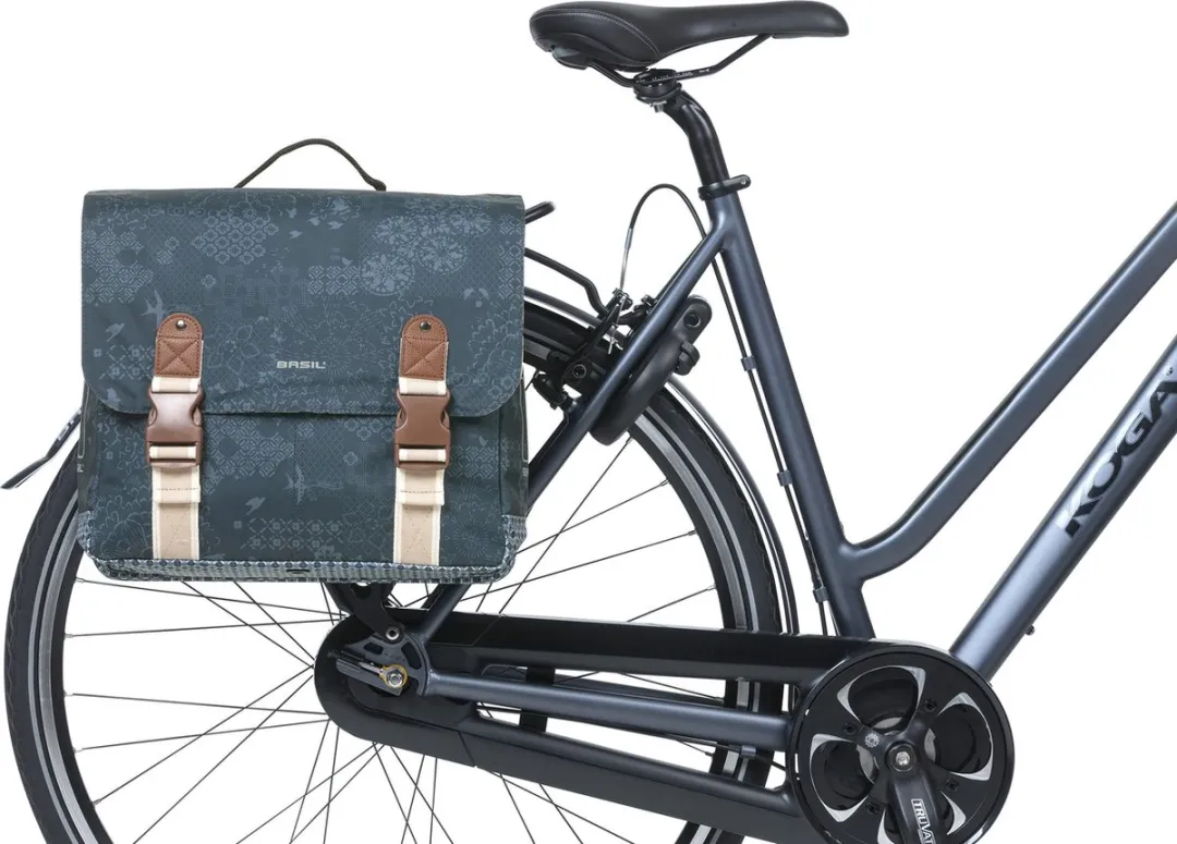 Basil Bohème Dubbele Fietstas - 35L - Blauw
