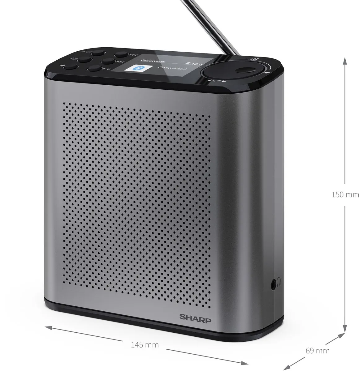 Sharp DR-P530 Osaka DAB+/FM Radio - Grijs
