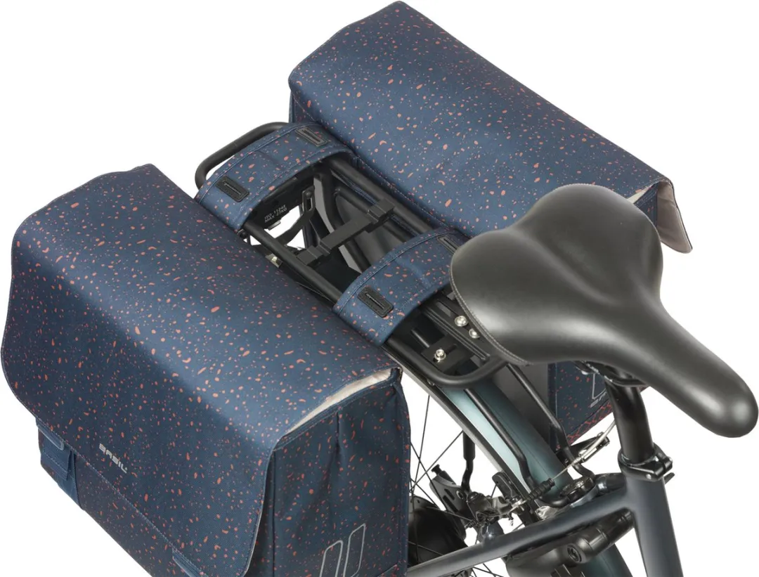 Basil Flair Dubbele Fietstas 35L - Navy - afbeelding 6 van 6
