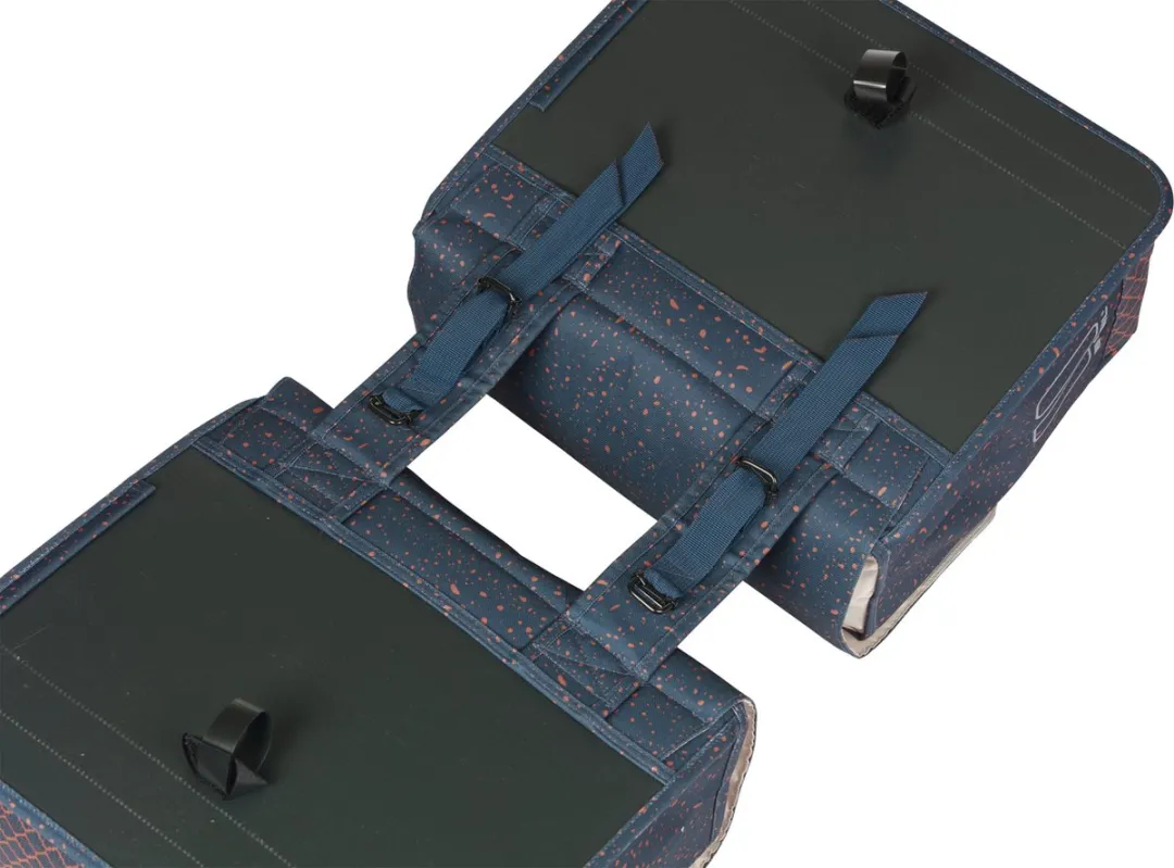 Basil Flair Dubbele Fietstas 35L - Navy