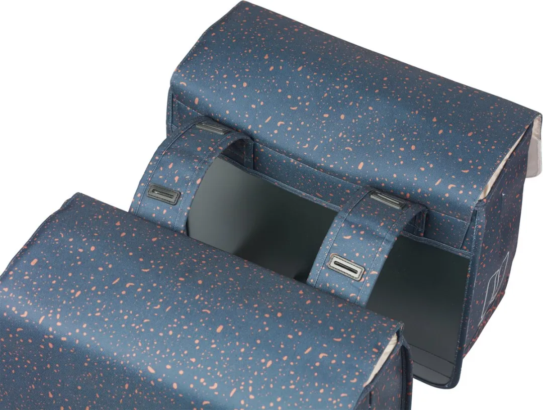 Basil Flair Dubbele Fietstas 35L - Navy