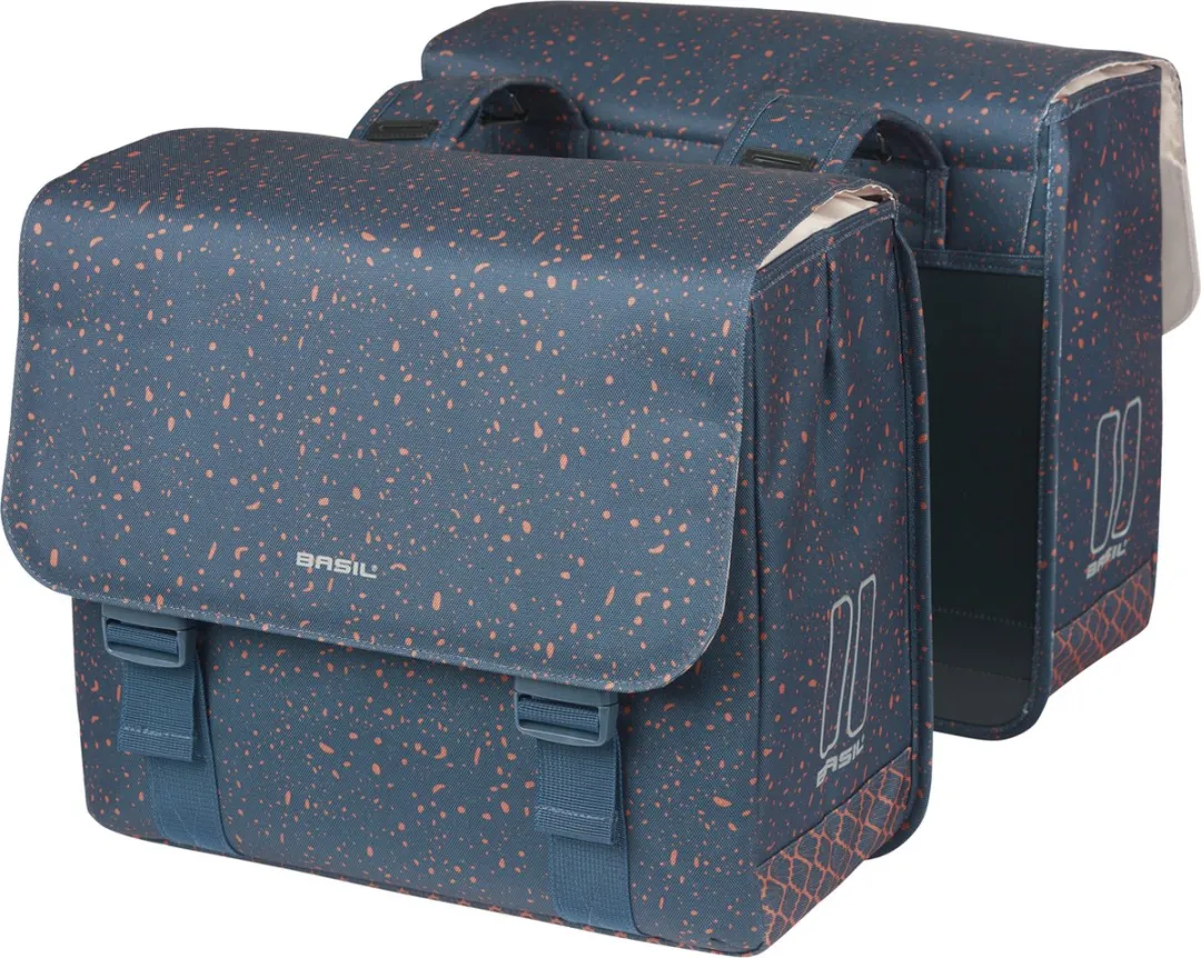 Basil Flair Dubbele Fietstas 35L - Navy