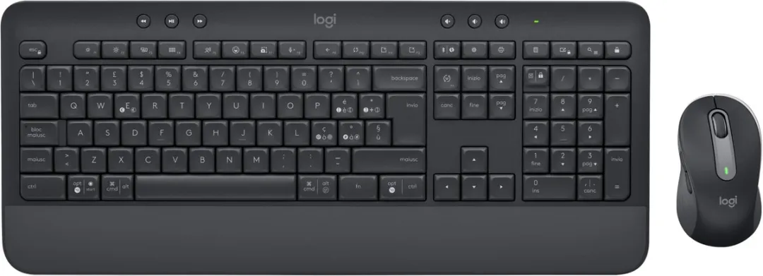 Logitech Signature MK650 Combo - Toetsenbord & Muis - RF/Bluetooth - Italiaans - Grafiet