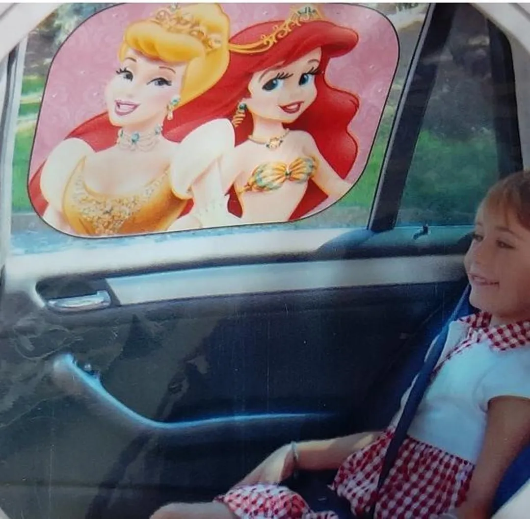 Disney Princess Zonnescherm - 2 Stuks - Paars