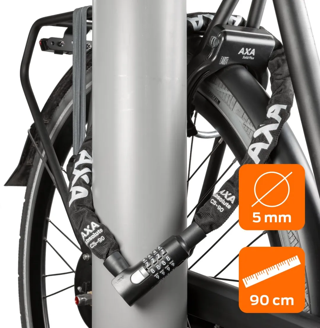 AXA Absolute C5-90 Fietsslot 90cm - Zwart