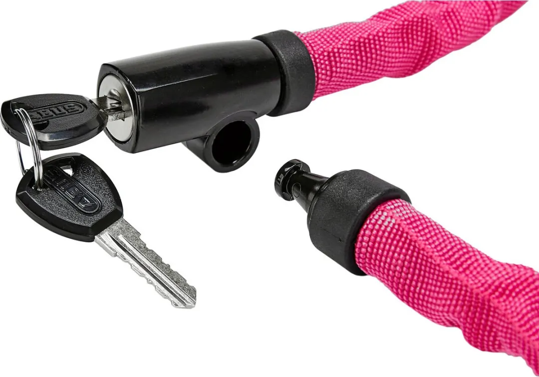 ABUS Steel-O-Chain 4804K/75 Kettingslot - Roze