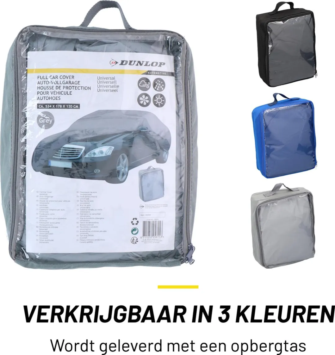 Dunlop Autohoes XL - 534x178x120cm - Grijs - afbeelding 6 van 6