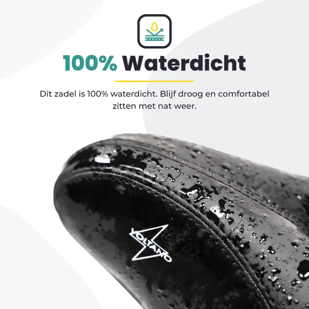Voltano City XXXL Fietszadel - Zwart