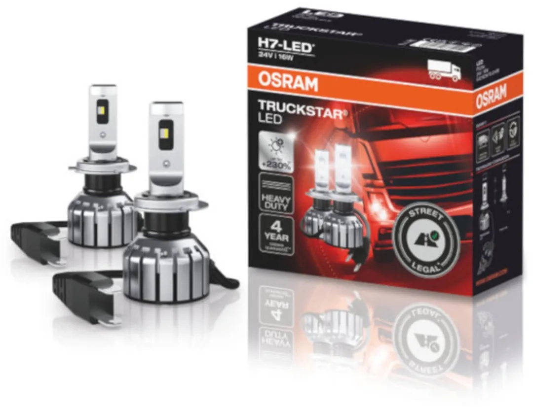 Osram Truckstar LED H7 Koplampset 24V
