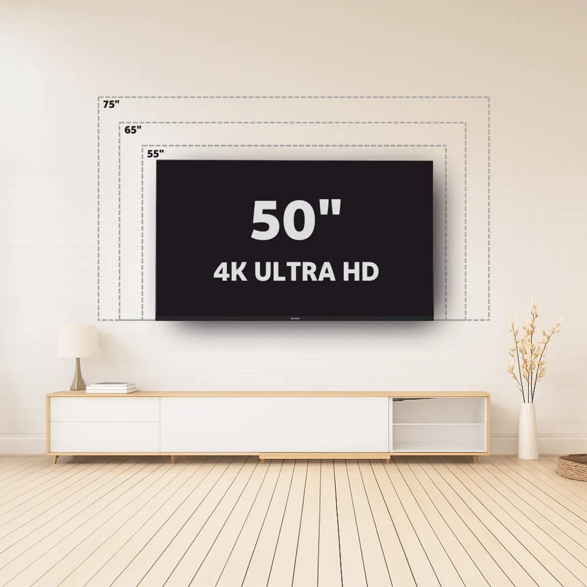 Salora SMART50TV 50 inch Smart TV 4K UHD - Zwart