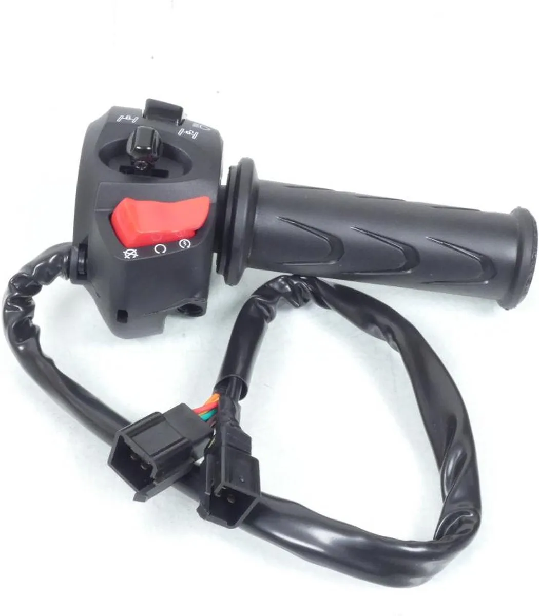 Peugeot 400 Metropolis Gaspedaalgreep Ø22mm - Zwart/Rood
