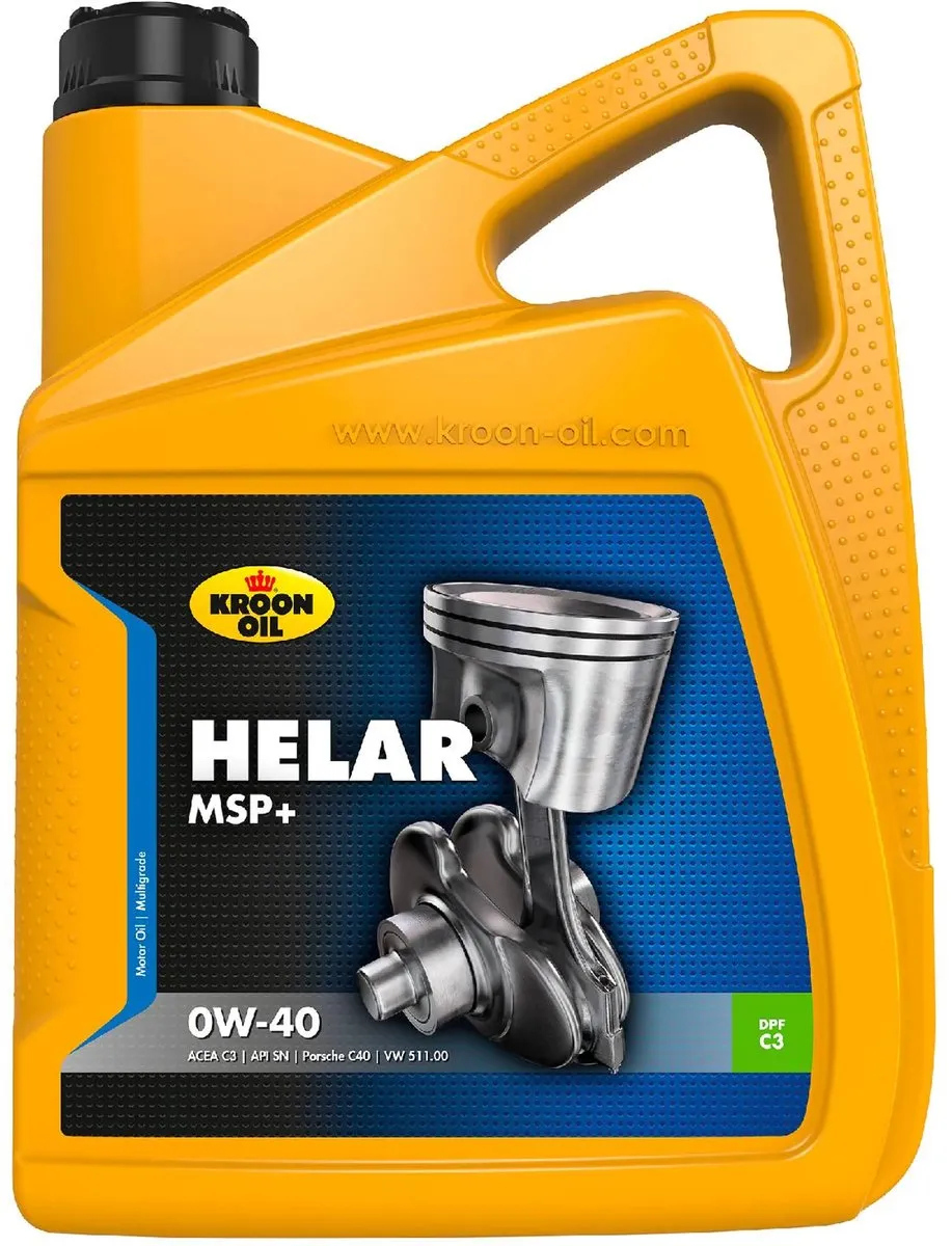 Kroon Oil Helar MSP+ 0W40 Motorolie 5L