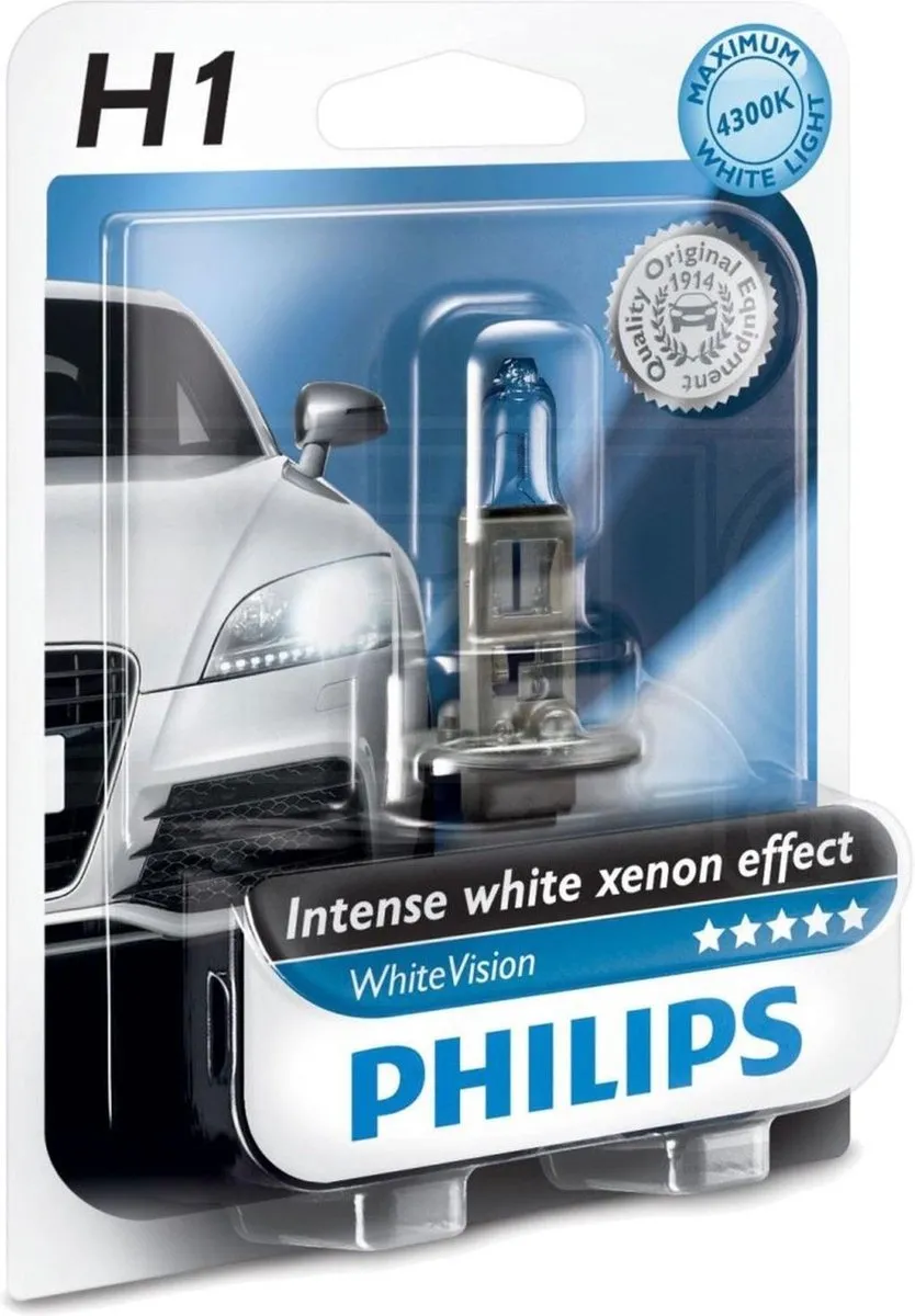 Philips Autolamp White Vision H1 55W - 3700K