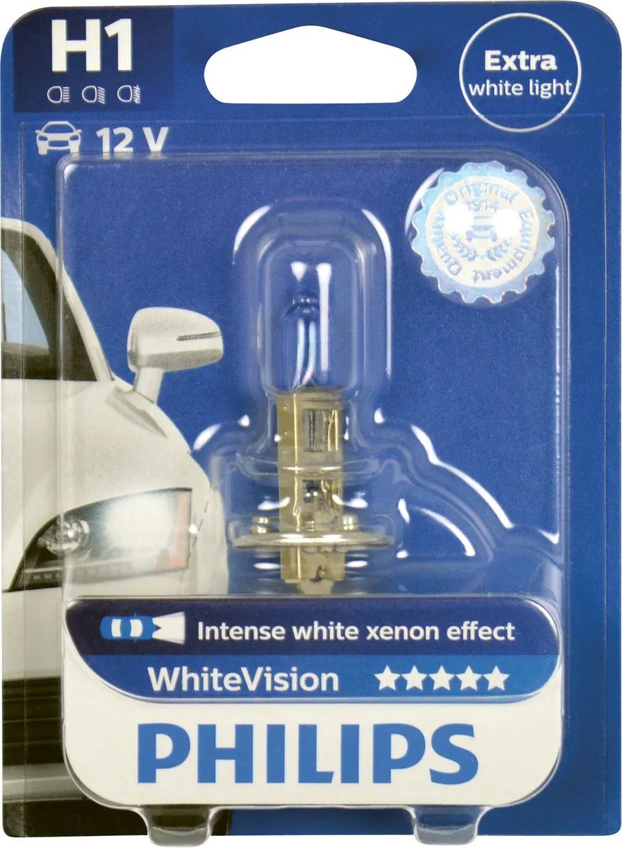 Philips Autolamp White Vision H1 55W - 3700K