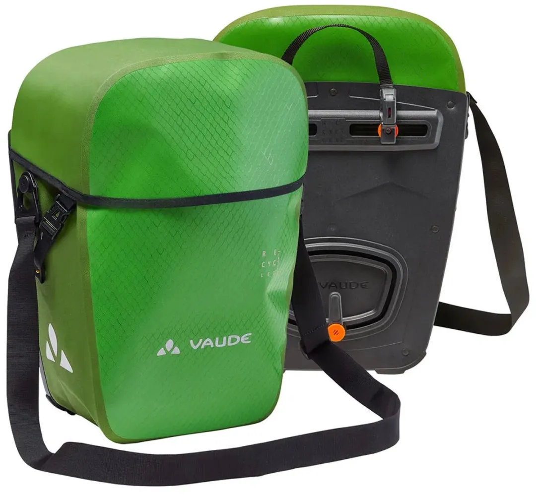 VAUDE / Aqua Back Pro / Fietstas / Dubbele fietstas / Unisex / parrot green / Waterdicht / >90% Recycled materiaal