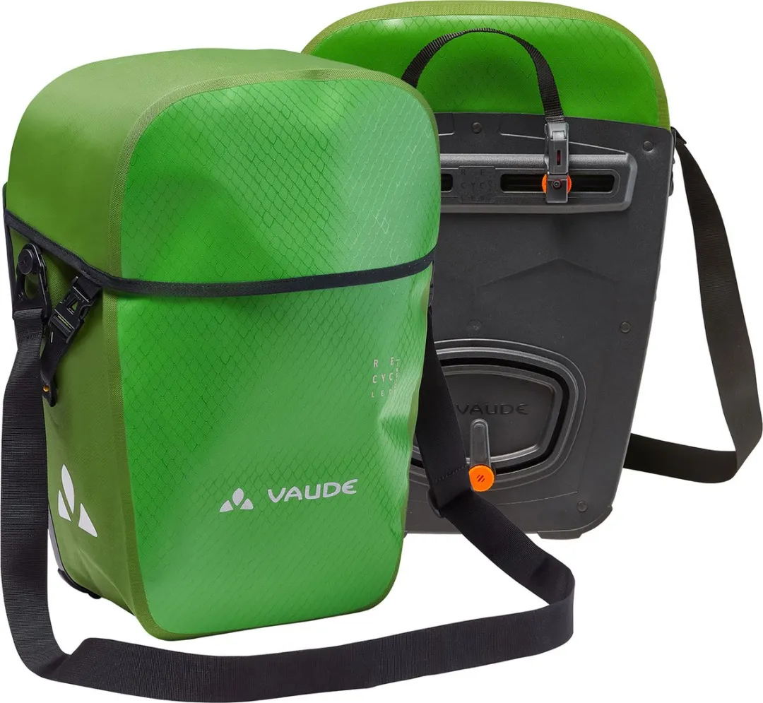 VAUDE / Aqua Back Pro / Fietstas / Dubbele fietstas / Unisex / parrot green / Waterdicht / >90% Recycled materiaal