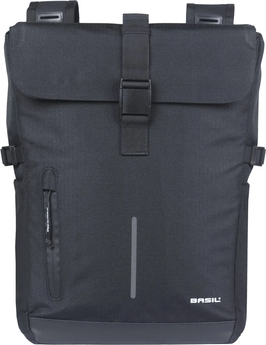 Basil Move Dubbele Fietstas 30L - Zwart